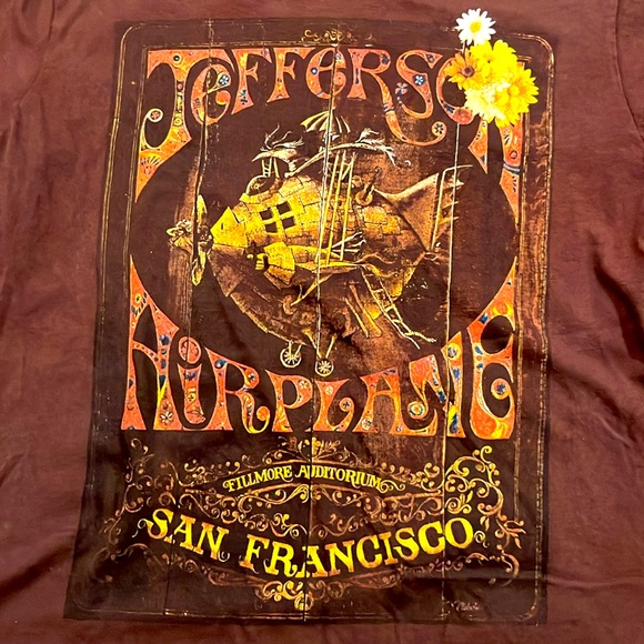 Jefferson Airplane Fillmore Auditorium Large T-Shirt - Picture 2 of 5